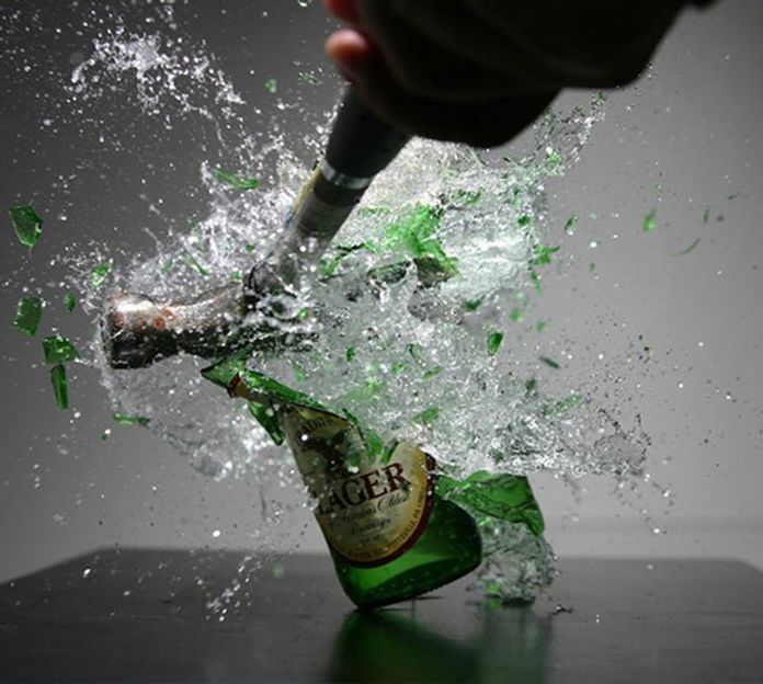 Slow-motion-verre