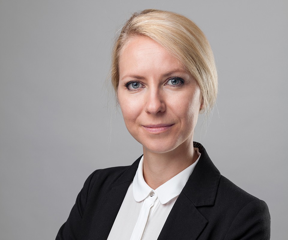 Young business woman in suit