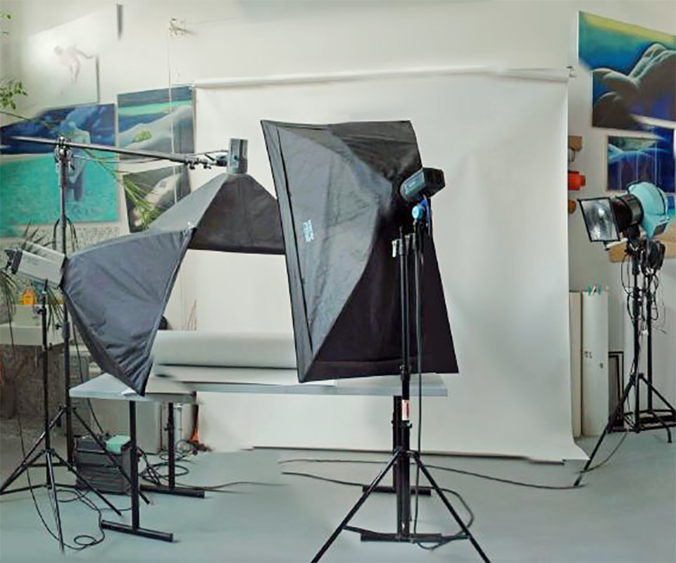 Studio Photo Mobile Appareil Lumière Entreprise